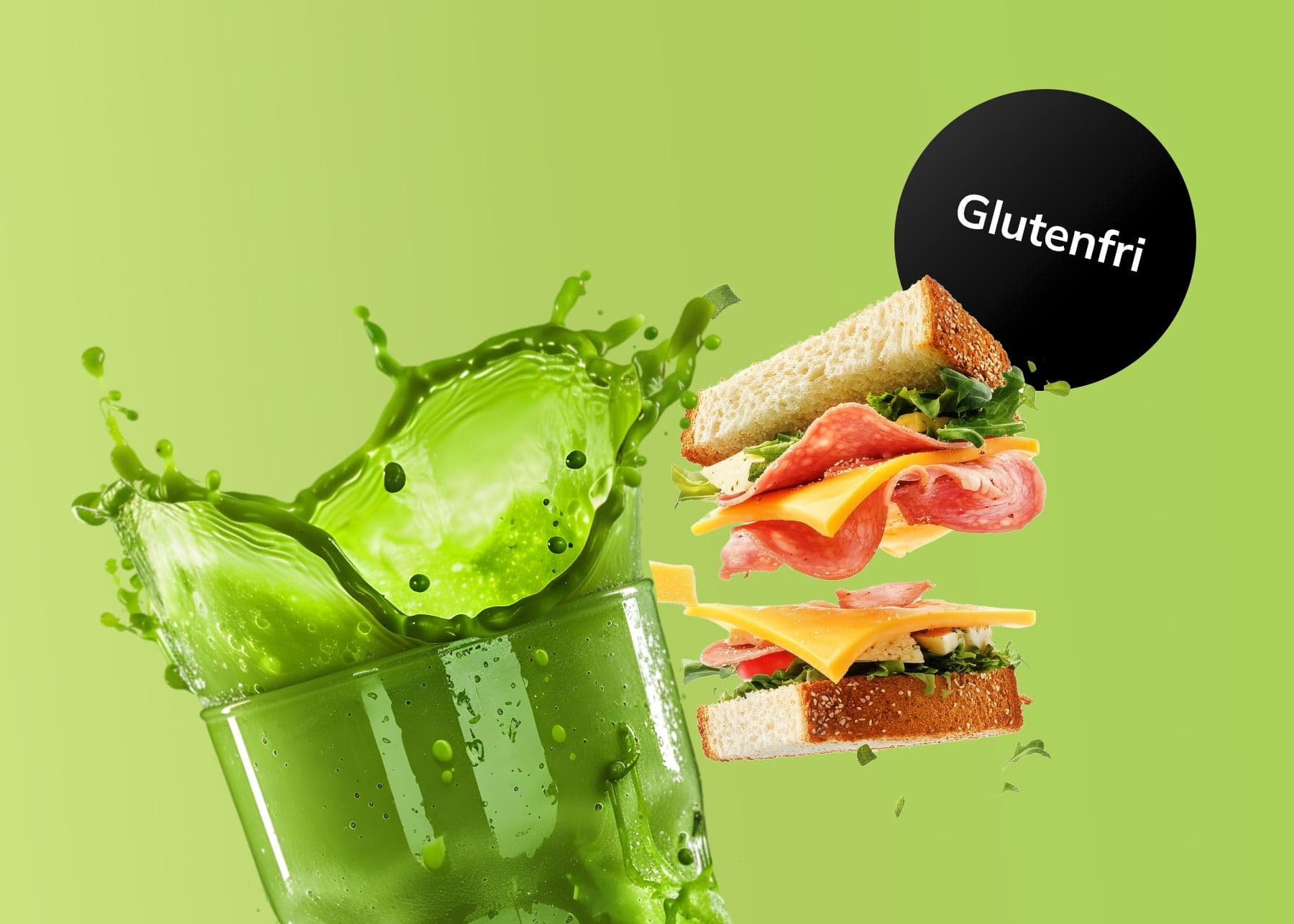 Nutty Green + Sandwich Glutenfri
