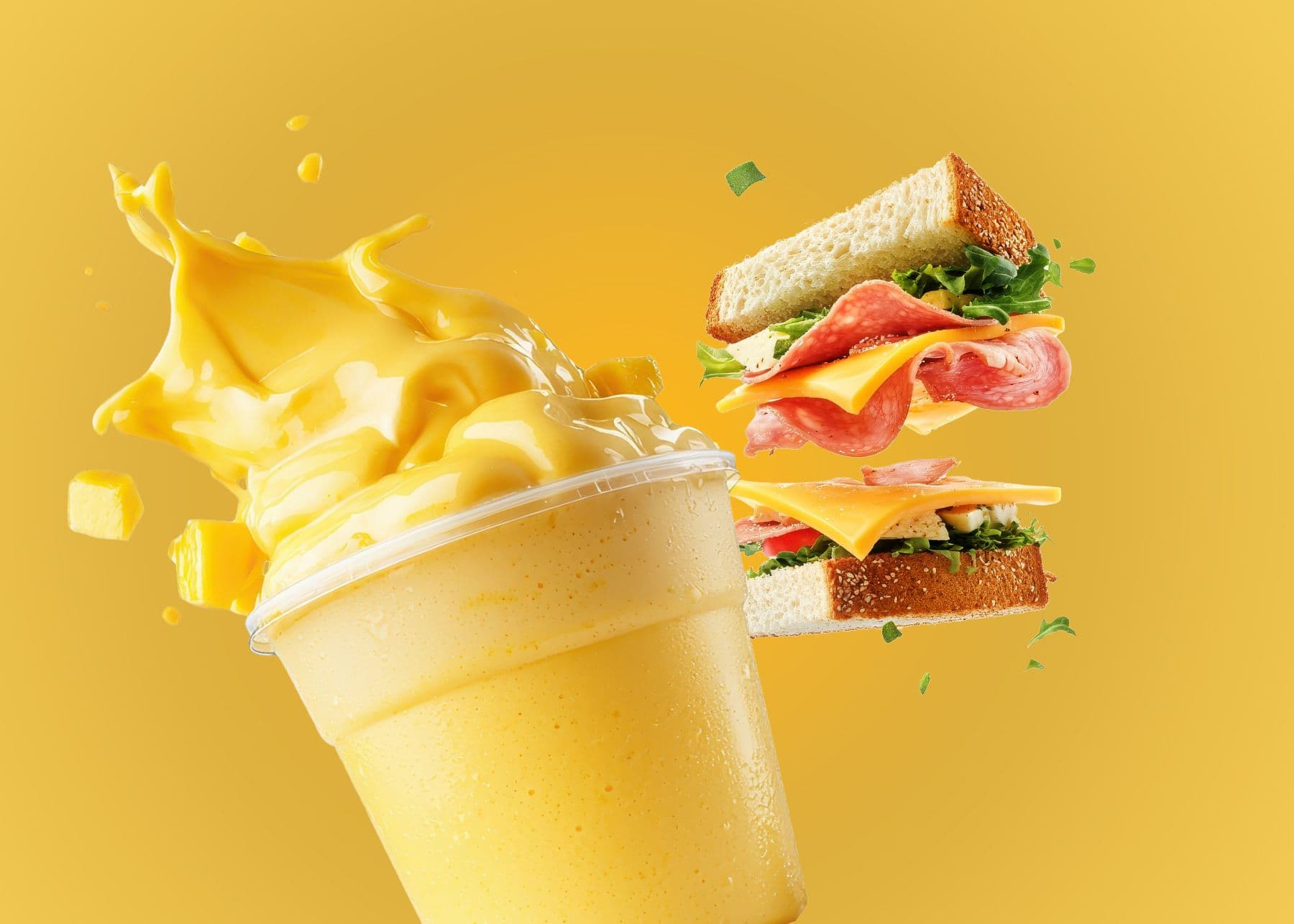 Mango Mood + Sandwich