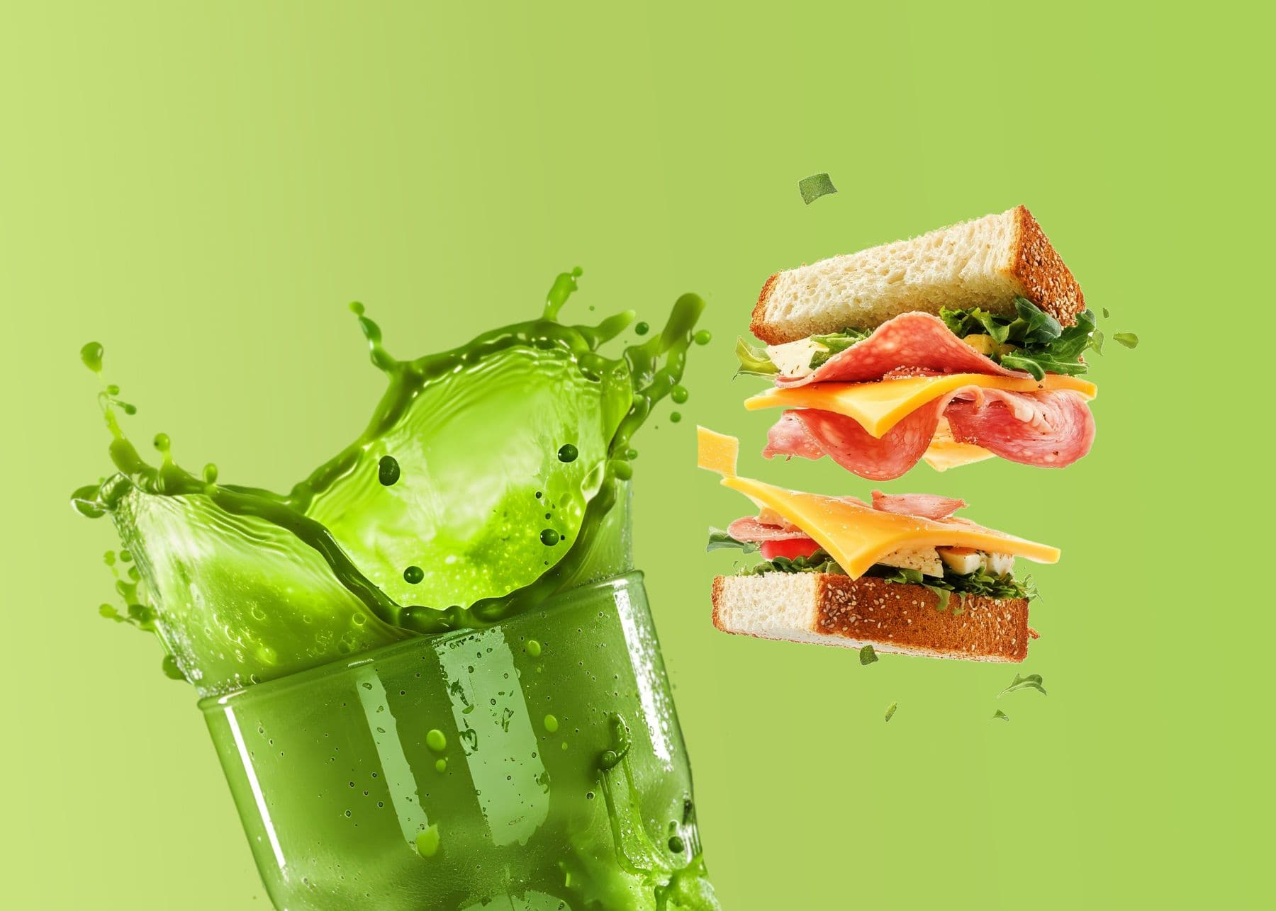 Nutty Green + Sandwich